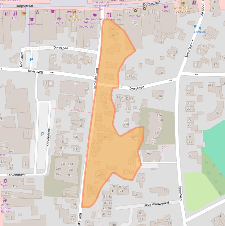 Kaart van postcodegebied 8071CC.