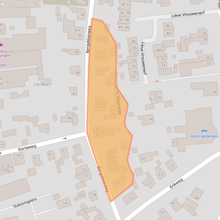 Kaart van postcodegebied 8071CD.