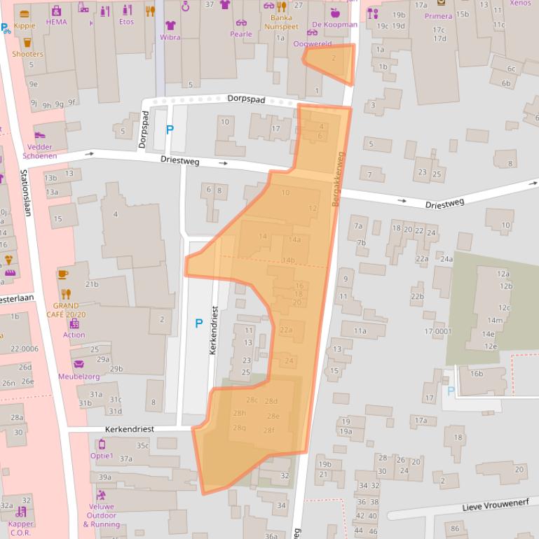 Kaart van postcodegebied 8071CE.