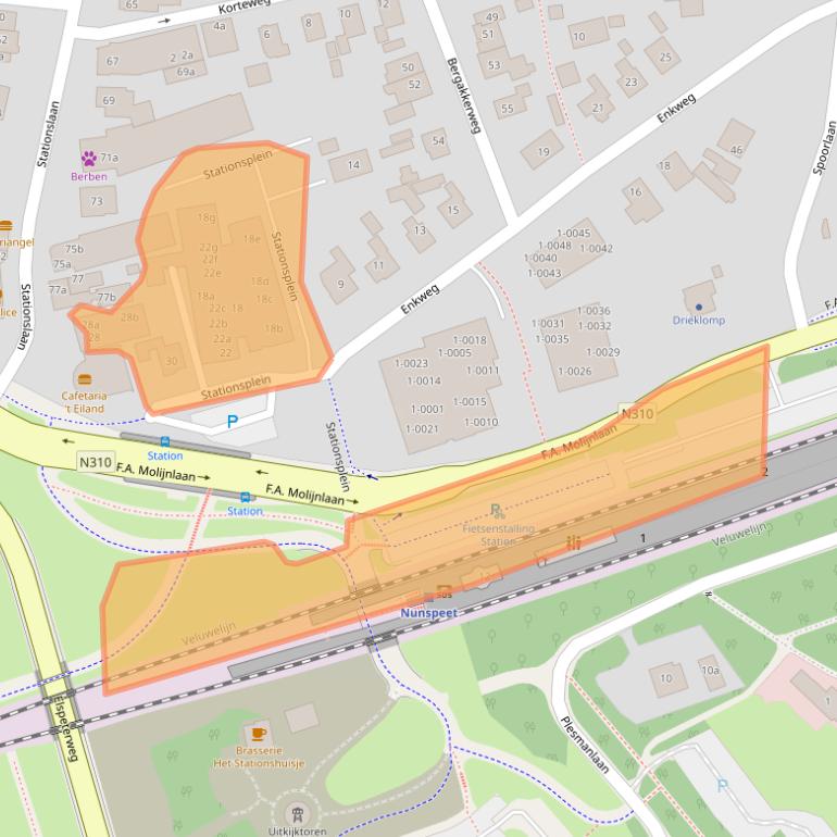 Kaart van postcodegebied 8071CH.