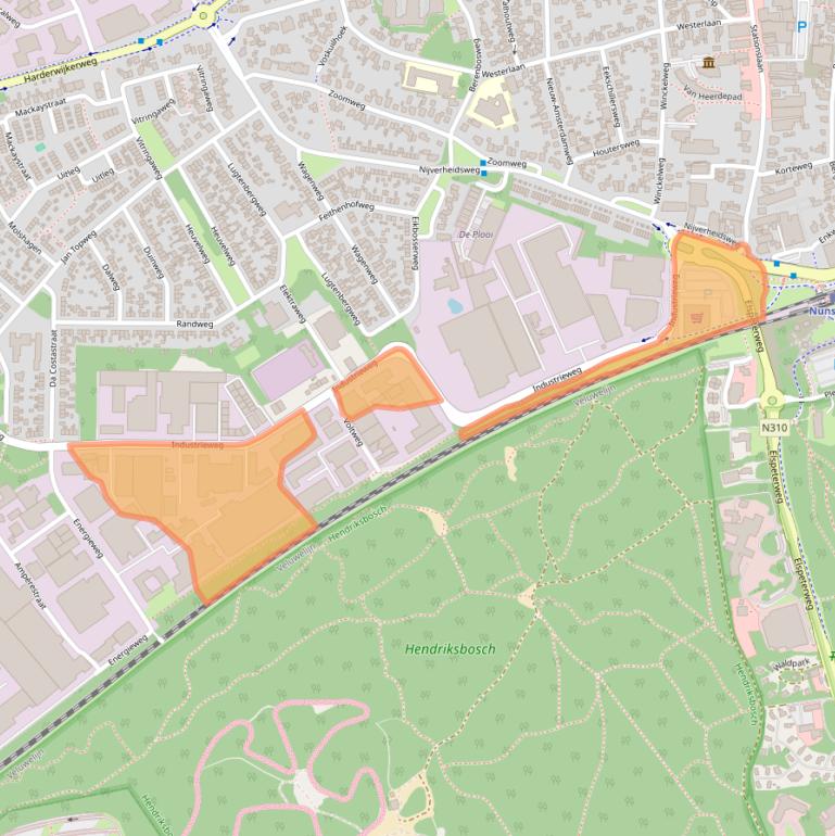 Kaart van postcodegebied 8071CS.