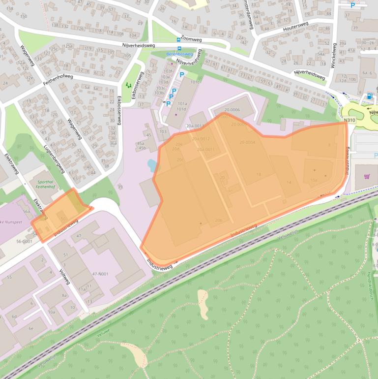 Kaart van postcodegebied 8071CT.