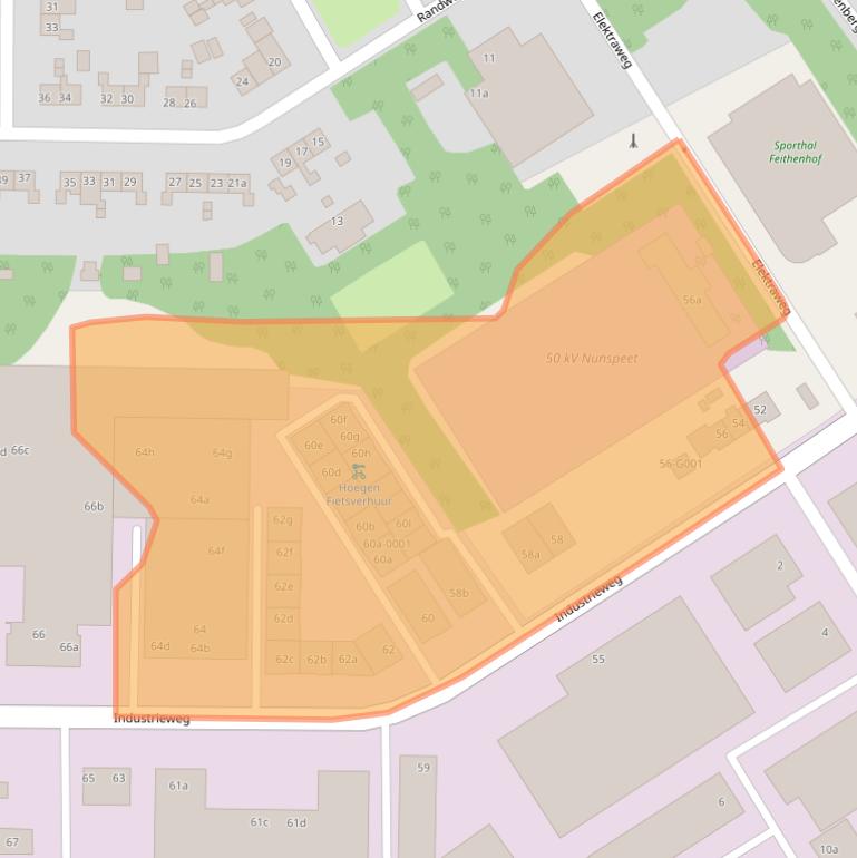 Kaart van postcodegebied 8071CV.