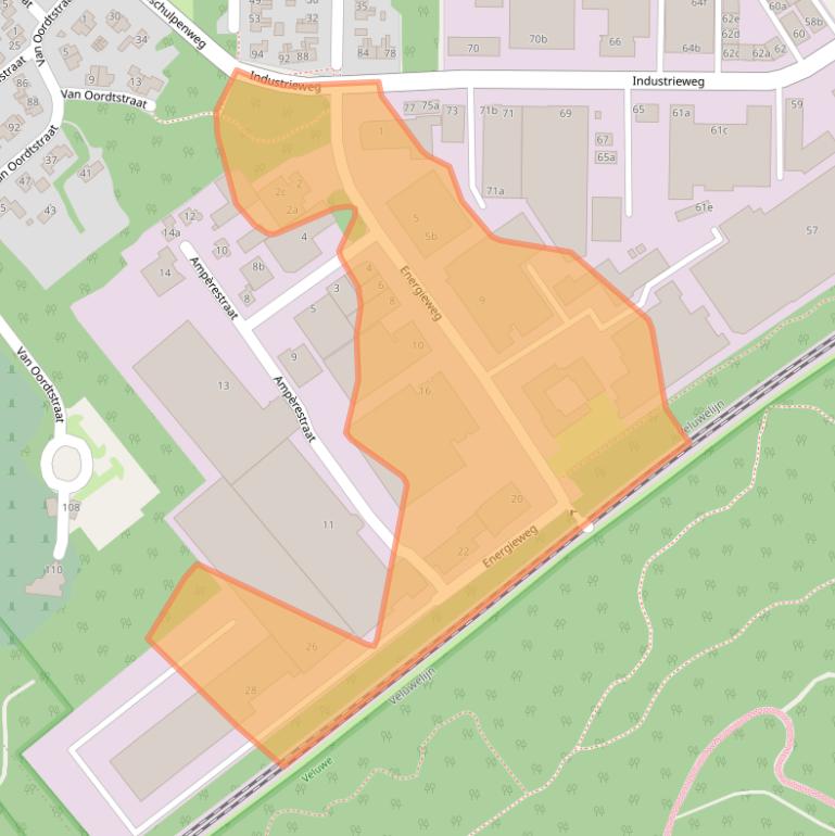 Kaart van postcodegebied 8071DA.