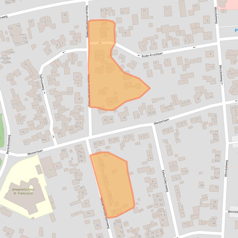 Kaart van postcodegebied 8071DV.