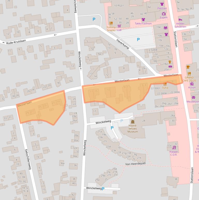 Kaart van postcodegebied 8071EA.