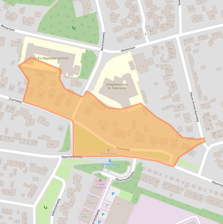 Kaart van postcodegebied 8071EJ.