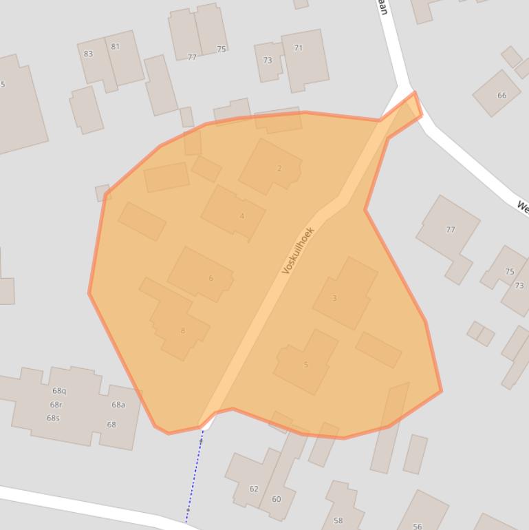 Kaart van postcodegebied 8071ER.