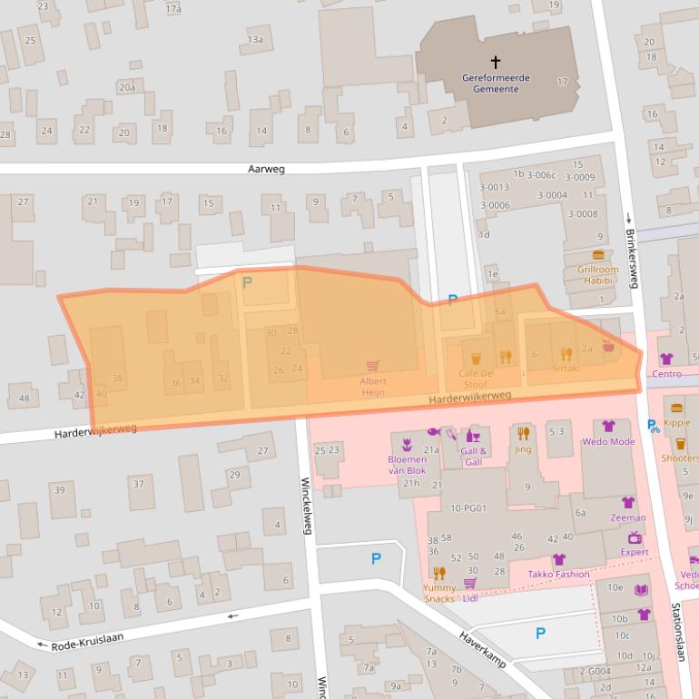 Kaart van postcodegebied 8071GA.