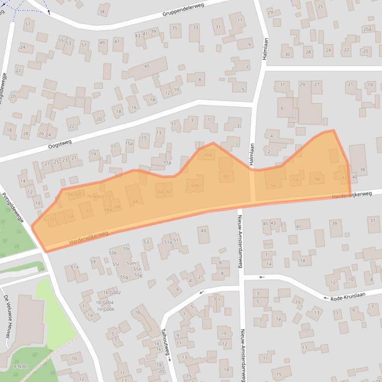 Kaart van postcodegebied 8071GB.