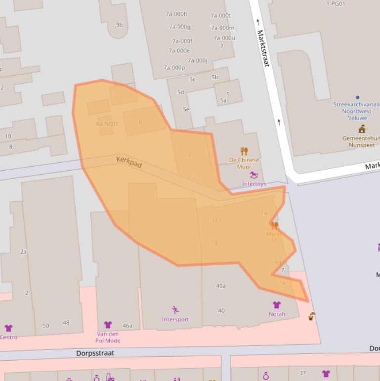 Kaart van postcodegebied 8071GG.