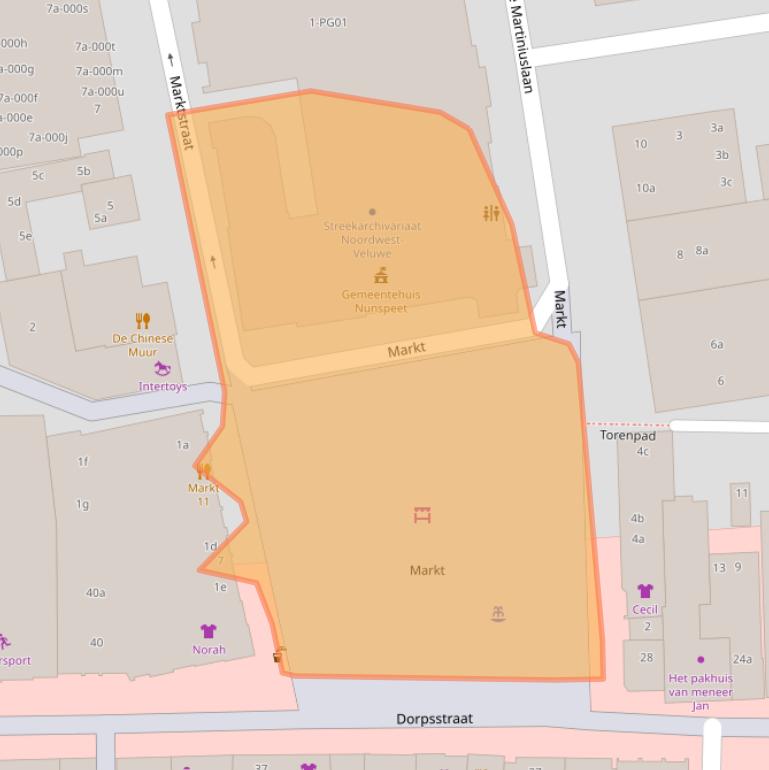 Kaart van postcodegebied 8071GJ.