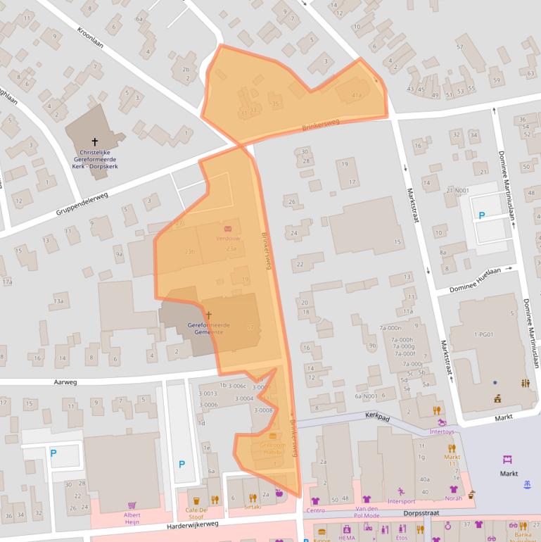 Kaart van postcodegebied 8071GR.