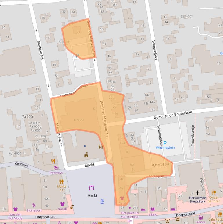 Kaart van postcodegebied 8071GW.