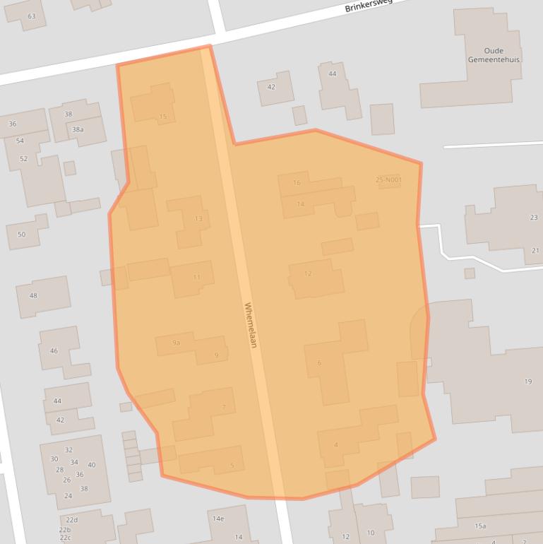 Kaart van postcodegebied 8071GZ.