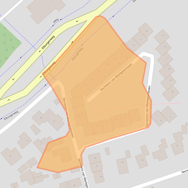 Kaart van postcodegebied 8071HP.