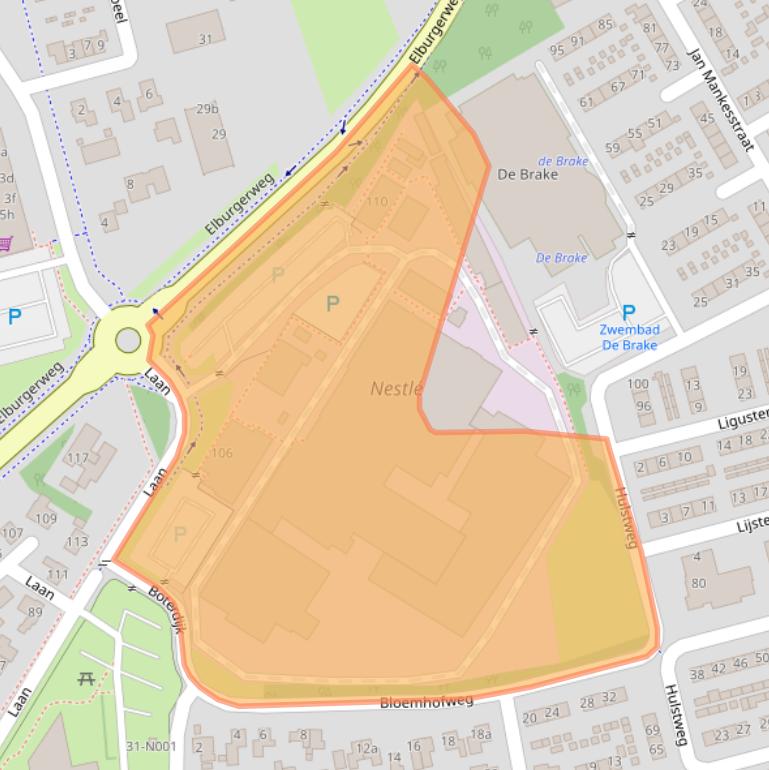 Kaart van postcodegebied 8071JC.