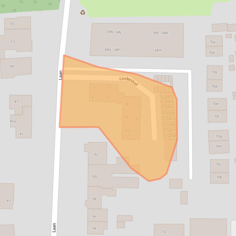 Kaart van postcodegebied 8071JD.