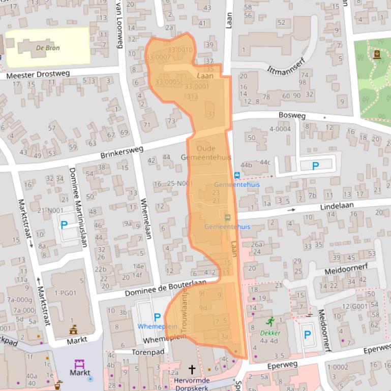 Kaart van postcodegebied 8071JG.