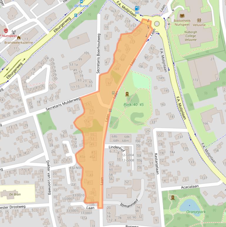 Kaart van postcodegebied 8071JH.