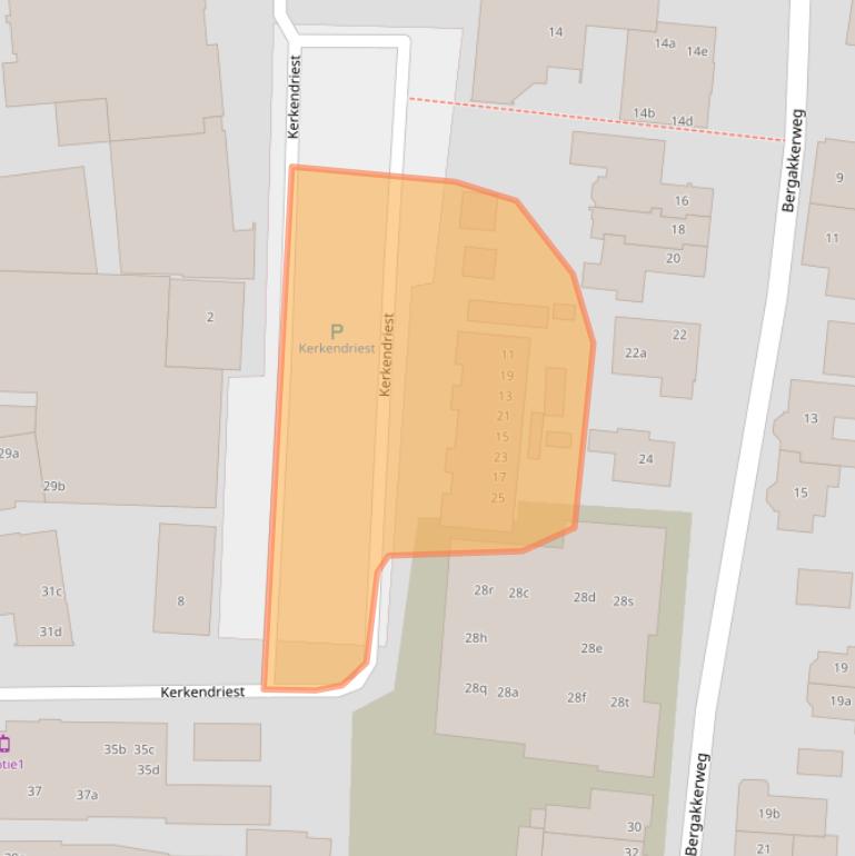 Kaart van postcodegebied 8071JZ.