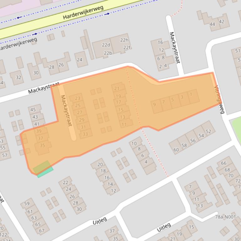 Kaart van postcodegebied 8071KG.
