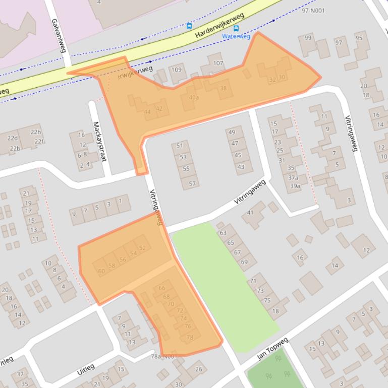 Kaart van postcodegebied 8071KM.