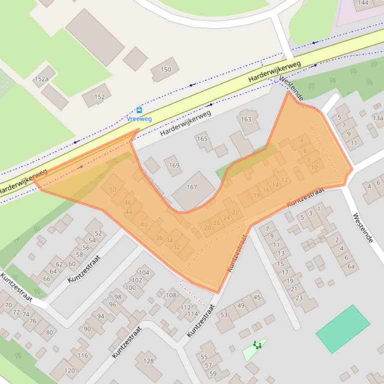 Kaart van postcodegebied 8071KN.