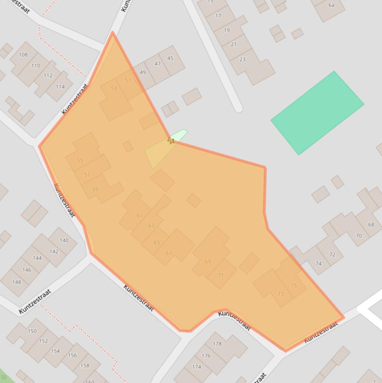 Kaart van postcodegebied 8071KT.