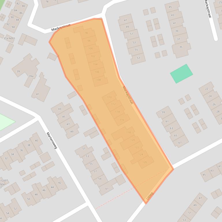 Kaart van postcodegebied 8071KZ.