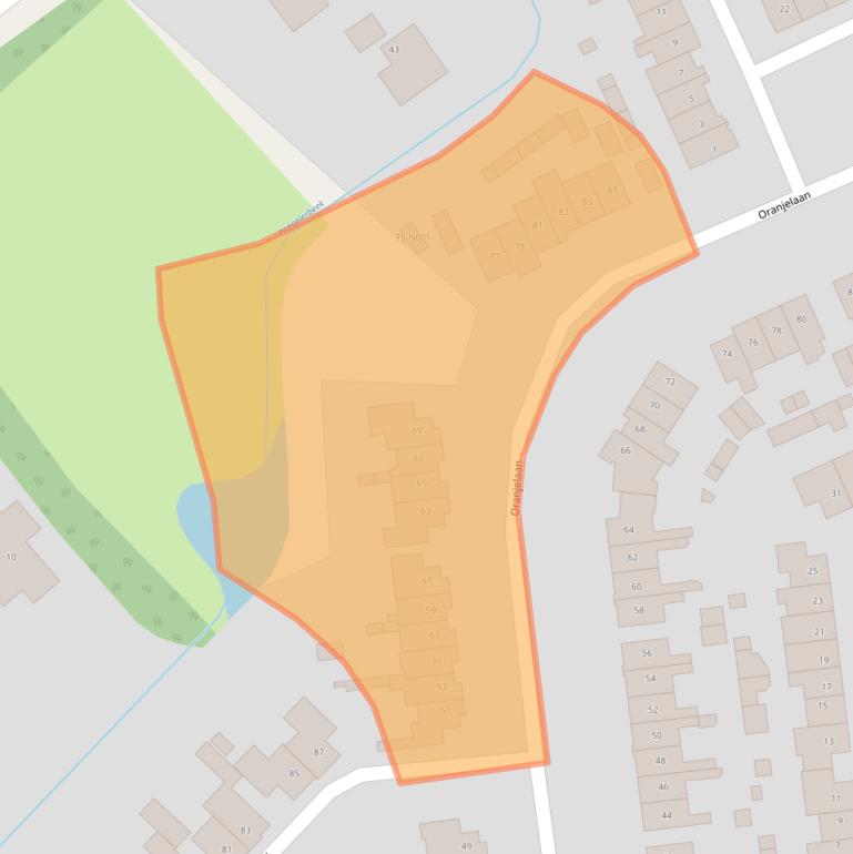 Kaart van postcodegebied 8071LE.