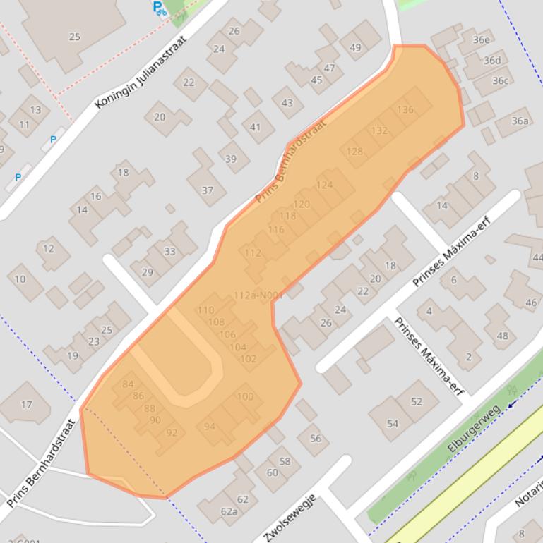 Kaart van postcodegebied 8071LV.