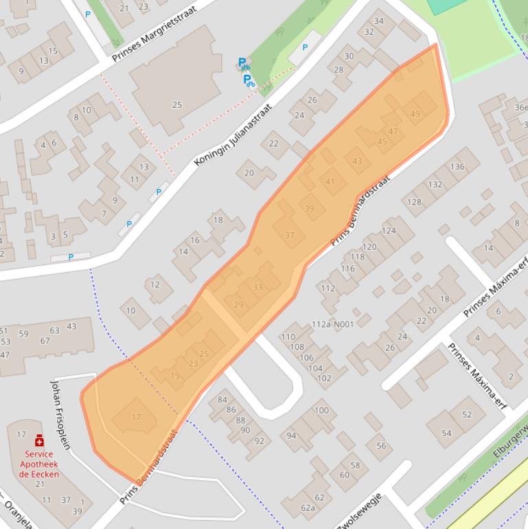 Kaart van postcodegebied 8071LW.