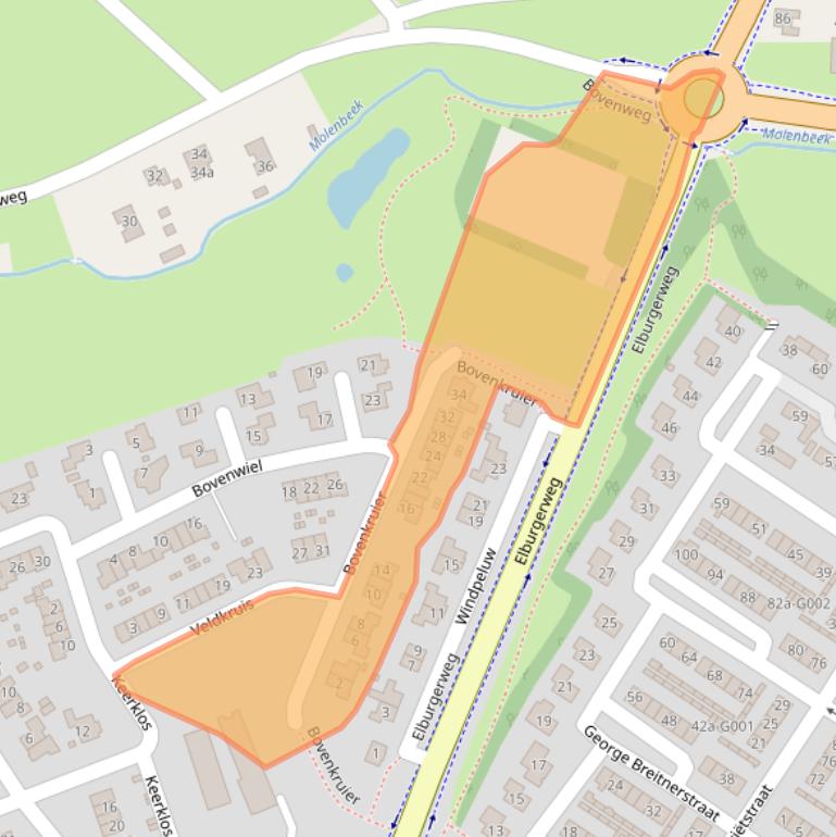 Kaart van postcodegebied 8071MD.