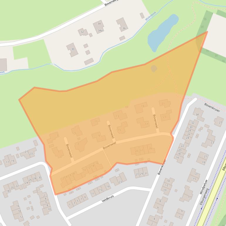 Kaart van postcodegebied 8071MG.