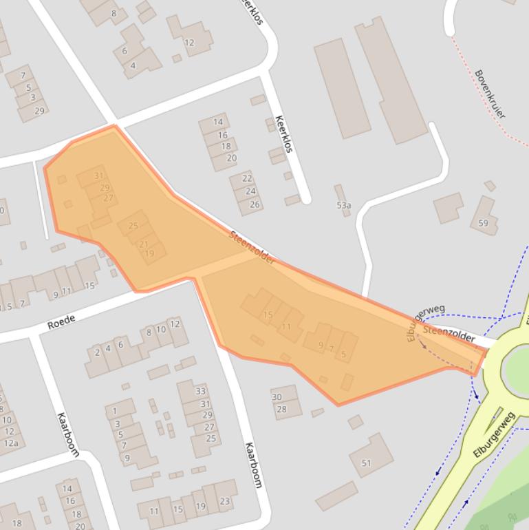 Kaart van postcodegebied 8071MR.