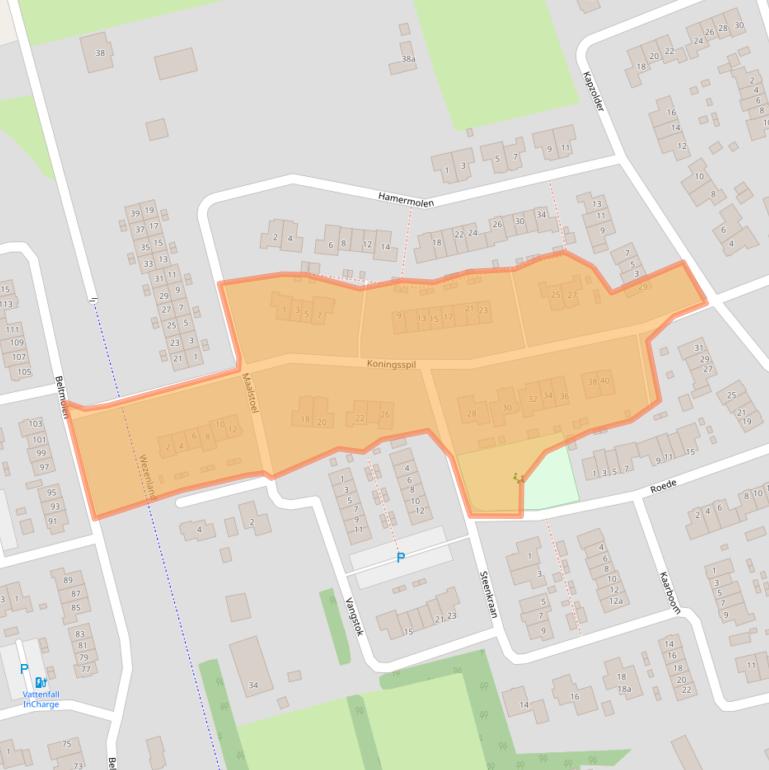 Kaart van postcodegebied 8071MX.