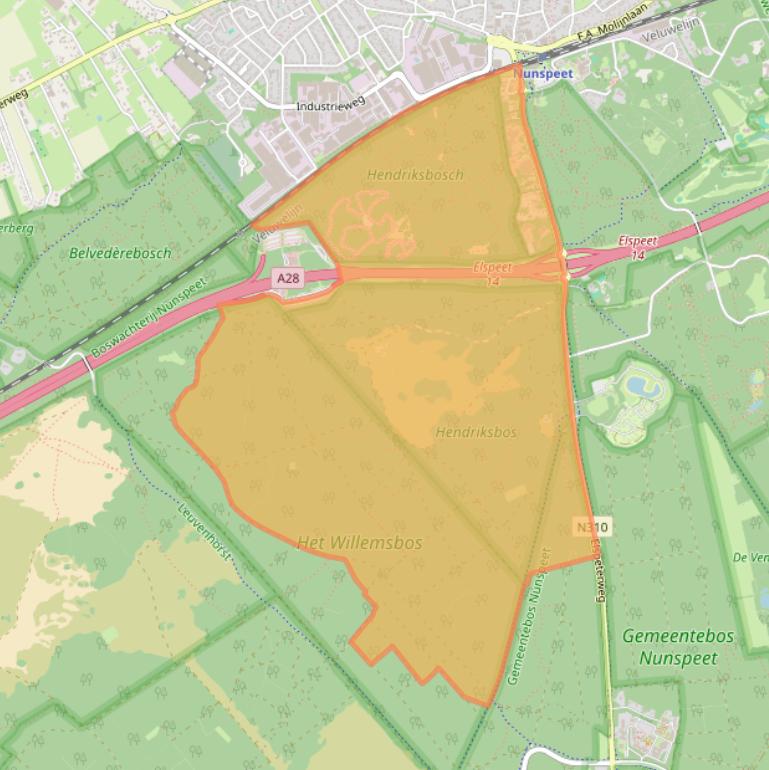 Kaart van postcodegebied 8071PA.