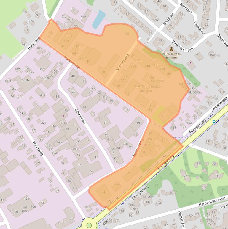 Kaart van postcodegebied 8071RA.