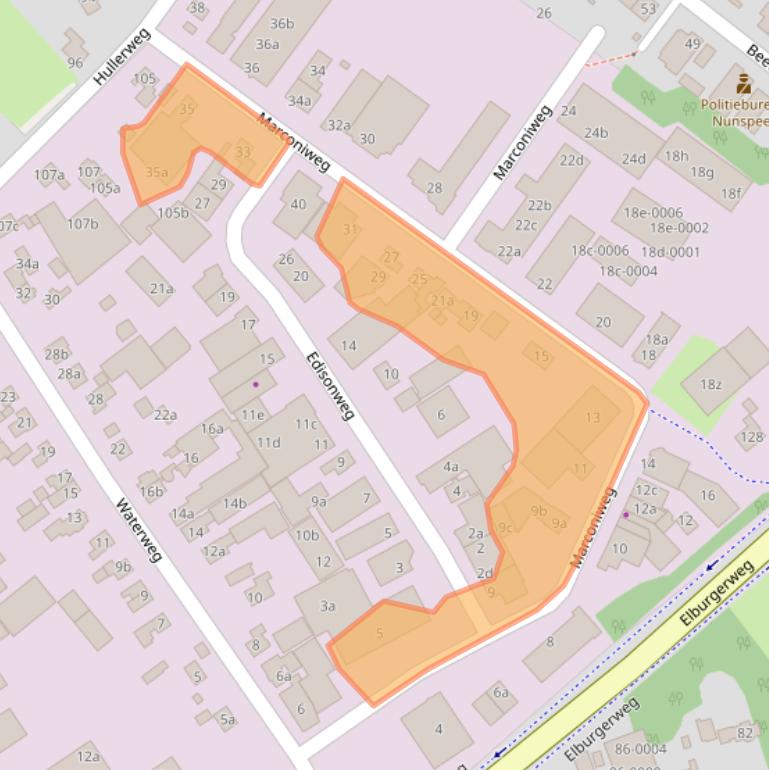 Kaart van postcodegebied 8071RB.