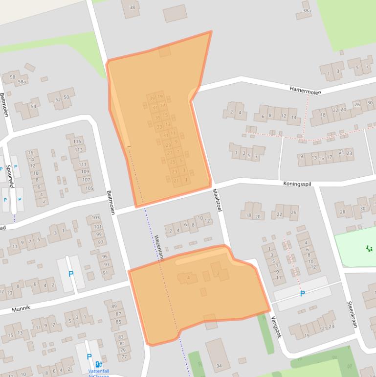 Kaart van postcodegebied 8071SB.