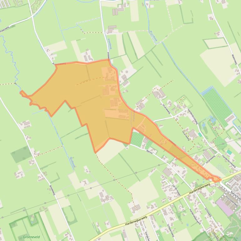 Kaart van postcodegebied 8071SJ.
