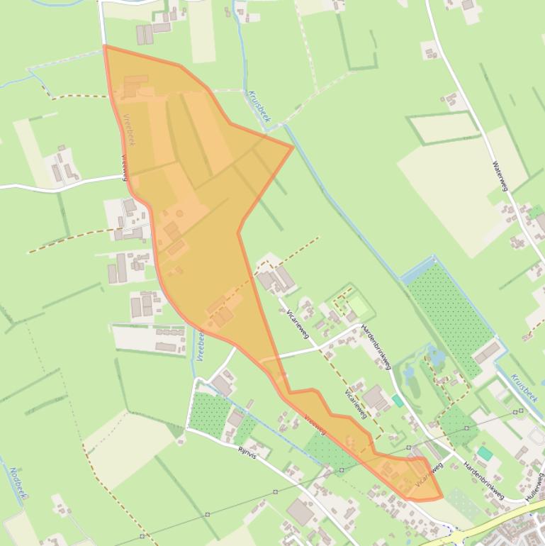 Kaart van postcodegebied 8071SK.