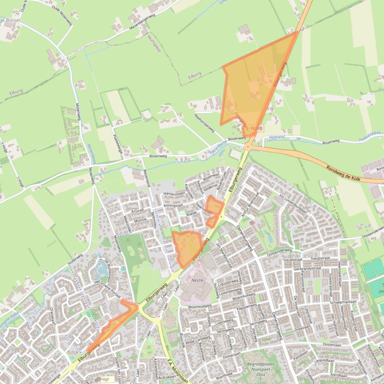 Kaart van postcodegebied 8071TA.