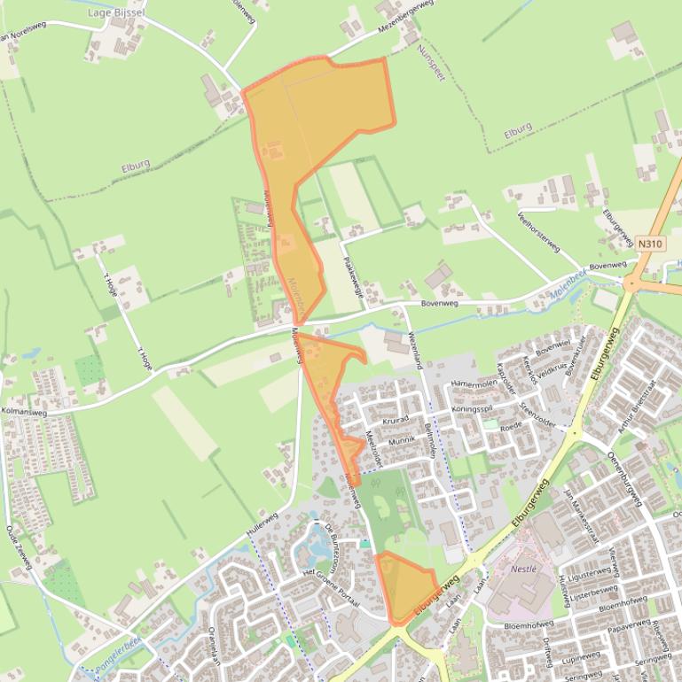 Kaart van postcodegebied 8071TG.