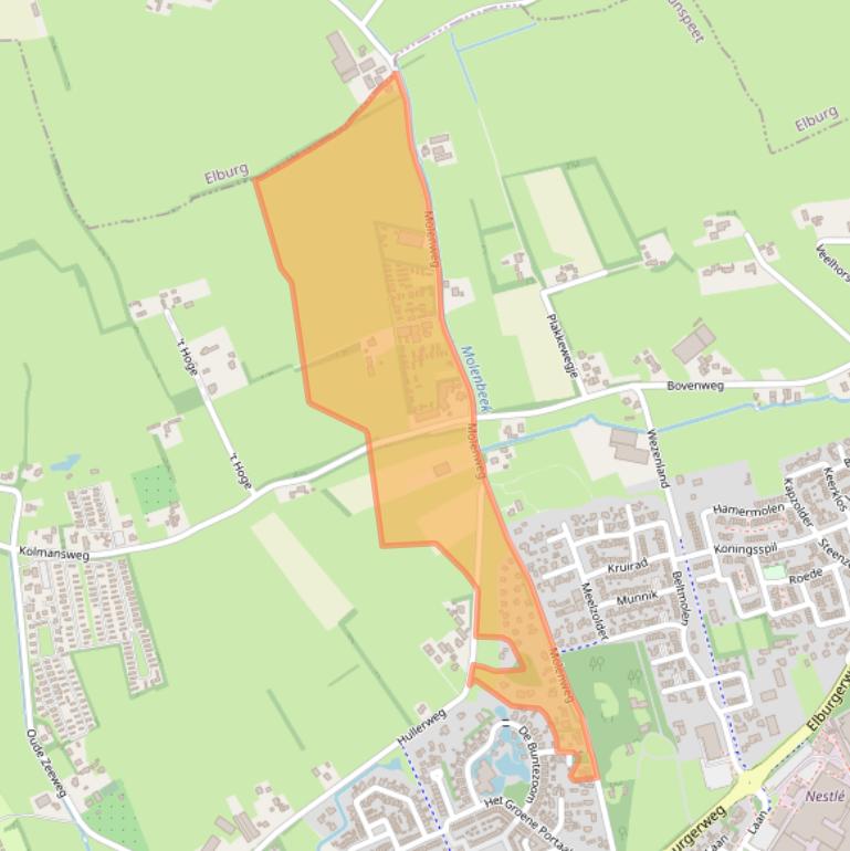 Kaart van postcodegebied 8071TJ.