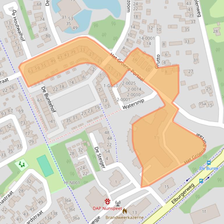 Kaart van postcodegebied 8071TP.