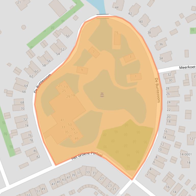 Kaart van postcodegebied 8071TV.