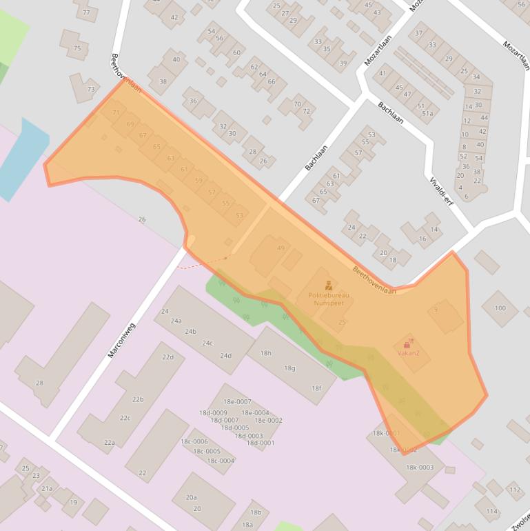 Kaart van postcodegebied 8071VM.