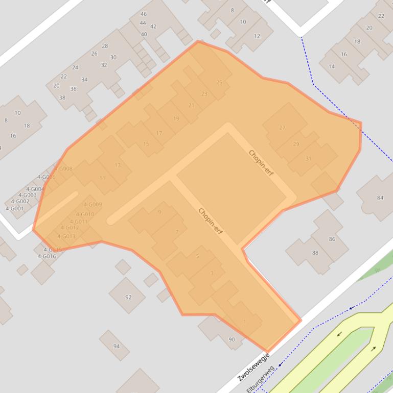 Kaart van postcodegebied 8071VT.